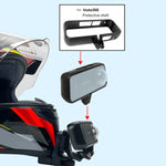Supporto morsetto casco moto compatibile GoPro e Osmo