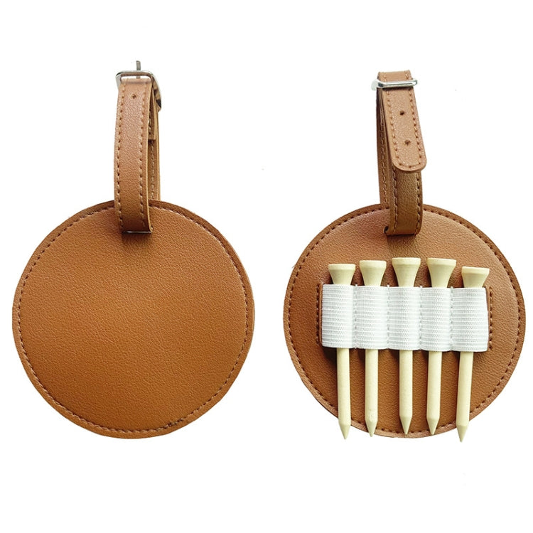 Borsa portaoggetti tascabile con inserto per punte da golf in pelle da appendere alla vita all'aperto, Double-sided Black, Double-sided Brown, Single-sided Black, Single-sided Brown