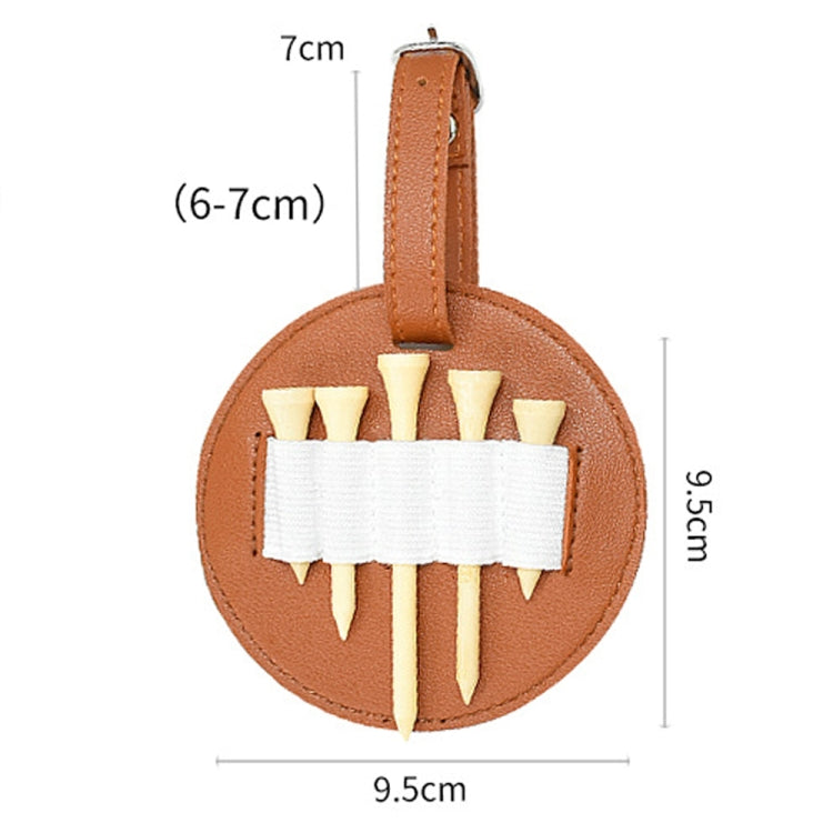 Borsa portaoggetti tascabile con inserto per punte da golf in pelle da appendere alla vita all'aperto, Double-sided Black, Double-sided Brown, Single-sided Black, Single-sided Brown