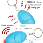 Allarme LED lampeggiante Dispositivo anti-smarrimento e anti-lupo Chiamante di emergenza per la difesa delle donne, Pink, Black, White