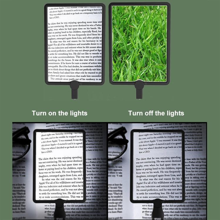 Lente d'ingrandimento portatile 1,8X con luce LED e ricarica USB-