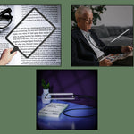 Lente d'ingrandimento portatile 1,8X con luce LED e ricarica USB-