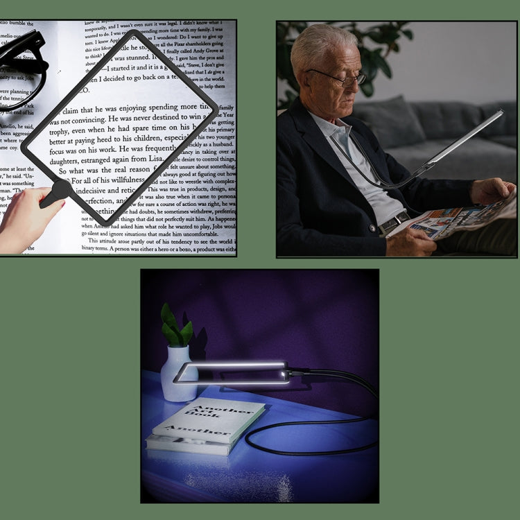 Lente d'ingrandimento portatile 1,8X con luce LED e ricarica USB-