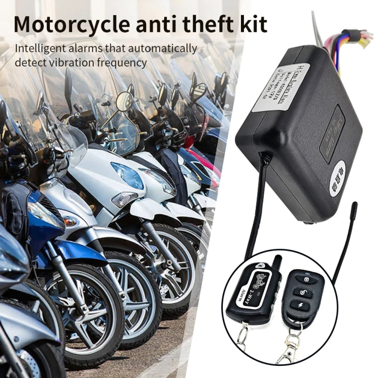 Antifurto per moto con vibrazione a doppio telecomando bidirezionale, YL-B011
