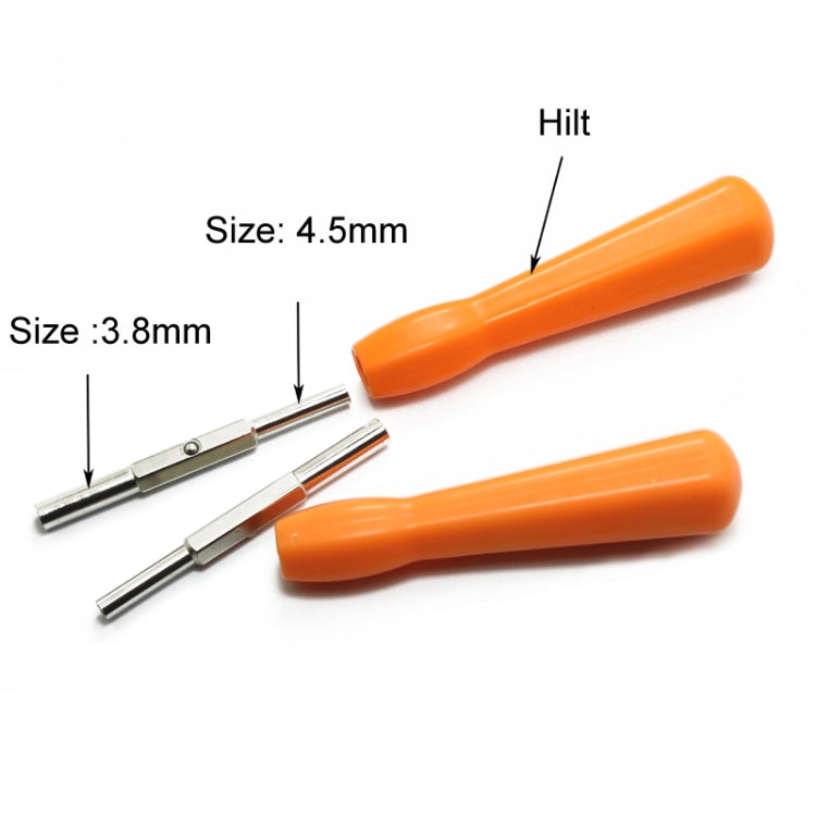 For GBA/NGC/N64/SFC/Wii Game Console Disassembly Tool Screwdriver Socket, 3.8mm/4.5mm 2 In 1