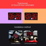 Voltmetro digitale compatto con display a LED, 3 in 1 Red, 3 in 1 Blue, 3 in 1 White, 3 in 1 Green, 2 in 1 Temperature Red, 2 in 1 Temperature Blue, 2 in 1 Temperature White, 2 in 1 Temperature Green, 2 in 1 Water Temperature Red                       ...