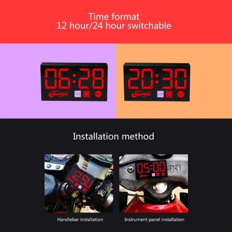 Voltmetro digitale compatto con display a LED, 3 in 1 Red, 3 in 1 Blue, 3 in 1 White, 3 in 1 Green, 2 in 1 Temperature Red, 2 in 1 Temperature Blue, 2 in 1 Temperature White, 2 in 1 Temperature Green, 2 in 1 Water Temperature Red                       ...