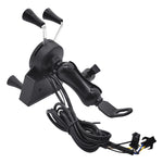 Supporto di ricarica per telefono cellulare per moto con altoparlante Bluetooth MP3