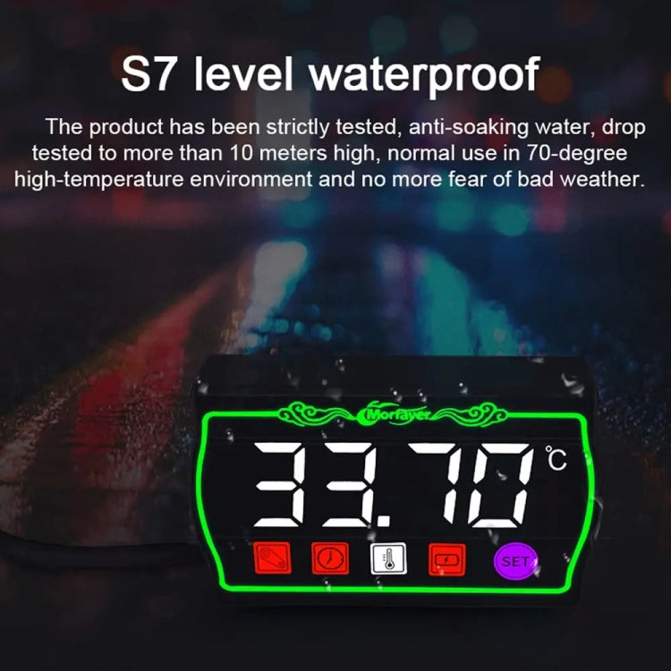 Contagiri multifunzione intelligente per locomotiva Morfayer, 4 in 1 Ambient Temperature Gauge, 4 in 1 Water Temperature Meter, 5 in 1 Ambient Temperature Tachometer, 5 in 1 Water Temperature Tachometer