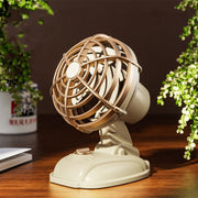 Mini ventilatore elettrico silenzioso da tavolo per ufficio Ventilatore retrò USB da esterno per desktop