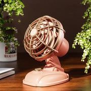 Mini ventilatore elettrico silenzioso da tavolo per ufficio Ventilatore retrò USB da esterno per desktop