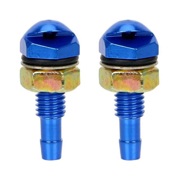 Ugello con cappuccio in alluminio per spruzzatore per rondella di vetro per autoveicoli da 2 pezzi/set