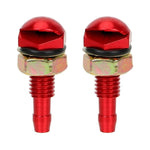 Ugello con cappuccio in alluminio per spruzzatore per rondella di vetro per autoveicoli da 2 pezzi/set