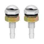 Ugello con cappuccio in alluminio per spruzzatore per rondella di vetro per autoveicoli da 2 pezzi/set