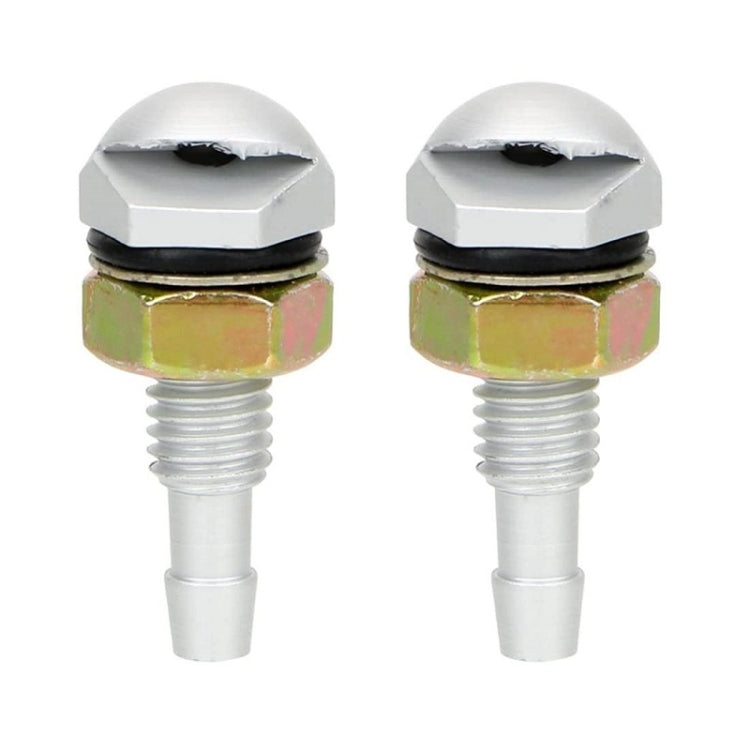 Ugello con cappuccio in alluminio per spruzzatore per rondella di vetro per autoveicoli da 2 pezzi/set