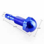 Ugello con cappuccio in alluminio per spruzzatore per rondella di vetro per autoveicoli da 2 pezzi/set