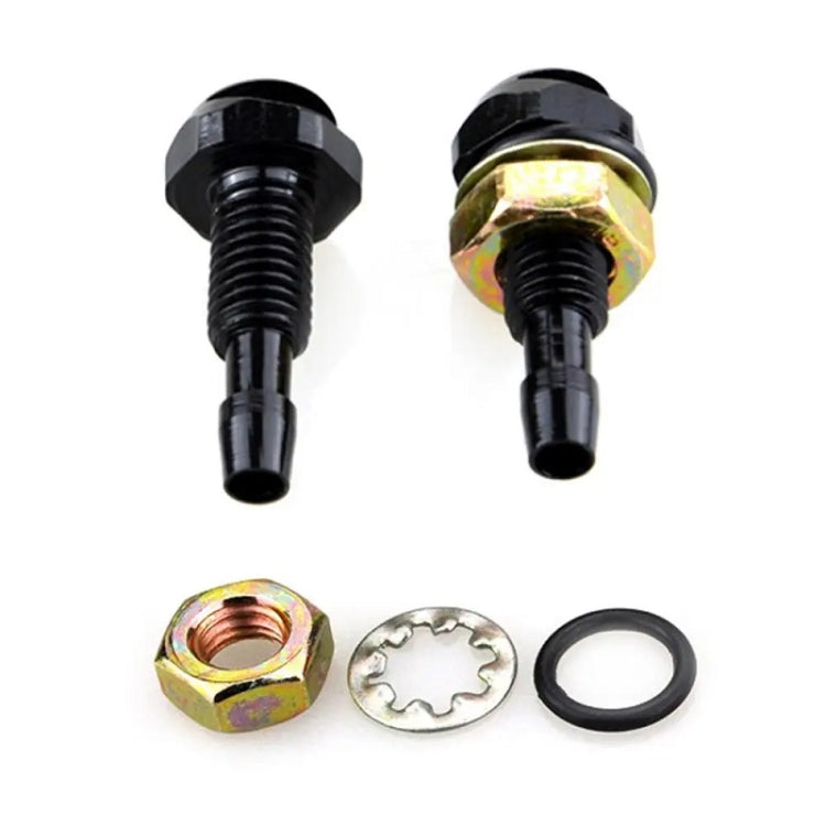 Ugello con cappuccio in alluminio per spruzzatore per rondella di vetro per autoveicoli da 2 pezzi/set