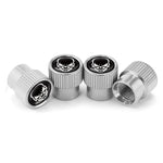 Tappo valvola in alluminio universale per pneumatici scheletrati da 4 pezzi / set