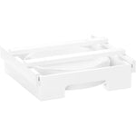 Dispenser per piatti di carta da 9 pollici sotto il mobiletto Portapiatti in bambù Portaoggetti da cucina, 24 x 26.5 x 6.5