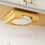 Dispenser per piatti di carta da 9 pollici sotto il mobiletto Portapiatti in bambù Portaoggetti da cucina, 24 x 26.5 x 6.5