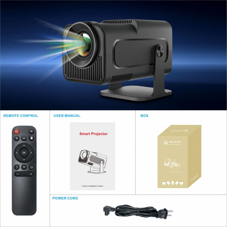 Proiettore Android 11 HY320 1080P 390ANSI 4K Wifi 6