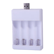 Caricabatteria USB veloce a 4 slot Batteria ricaricabile AA/AAA Scatola di ricarica universale a quattro slot, Directly Plug-in, With Cable