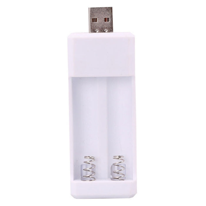Caricabatterie ricaricabile USB AA / AAA a 2 slot inserito direttamente, USB 2 Slots