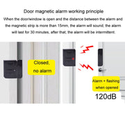 Campanello magnetico senza fili Allarmi per porte e finestre Allarmi antifurto adesivi resistenti al lupo