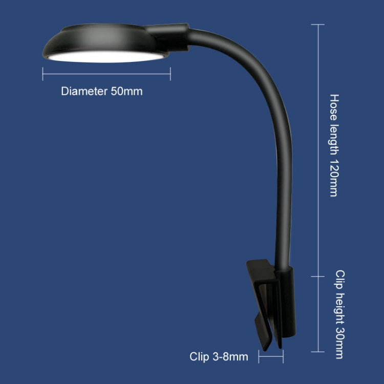 Lampada per piante acquatiche traslucide per acquario, luce a clip LED per acquario da 5 W. Spina USB
