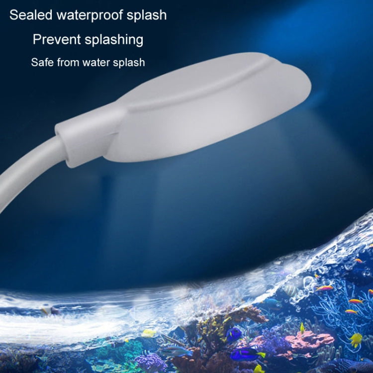 Lampada per piante acquatiche traslucide per acquario, luce a clip LED per acquario da 5 W. Spina USB