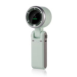 Ventola turbo pieghevole portatile appesa al collo e desktop a doppio uso 5 marce regolabile con display digitale