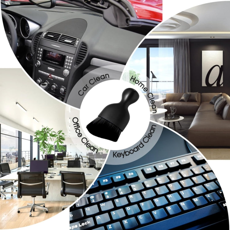 Spazzola per la rimozione della polvere dello spazio di uscita dell'aria della spazzola per la pulizia degli interni dell'auto da 2 pezzi, OPP Black, Protective Case Black