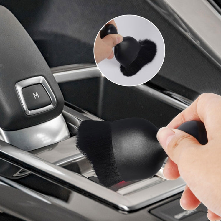 Spazzola per la rimozione della polvere dello spazio di uscita dell'aria della spazzola per la pulizia degli interni dell'auto da 2 pezzi, OPP Black, Protective Case Black