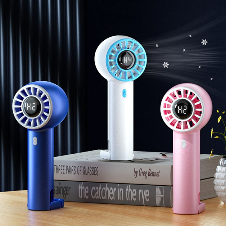 Ventilatore portatile pieghevole con display digitale USB