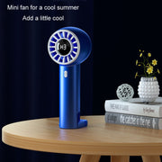 Ventilatore portatile con fibbia pieghevole portatile con display digitale con ricarica USB