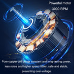 Ventilatore portatile pieghevole con display digitale USB