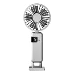 Ventilatore portatile pieghevole con display digitale USB