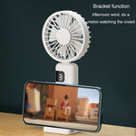 Ventilatore portatile pieghevole con display digitale USB