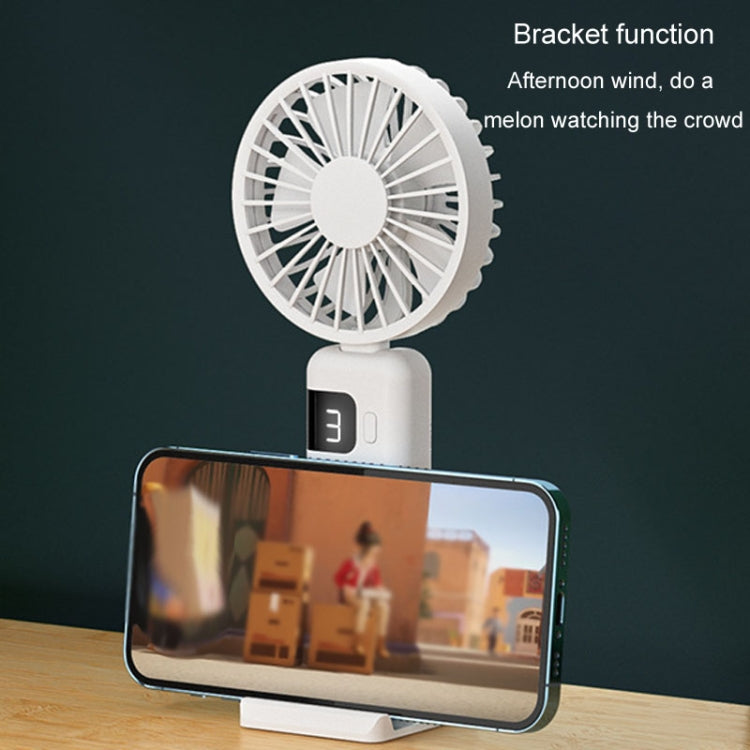 Ventilatore portatile pieghevole con display digitale USB