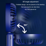 Ventilatore portatile pieghevole con display digitale USB