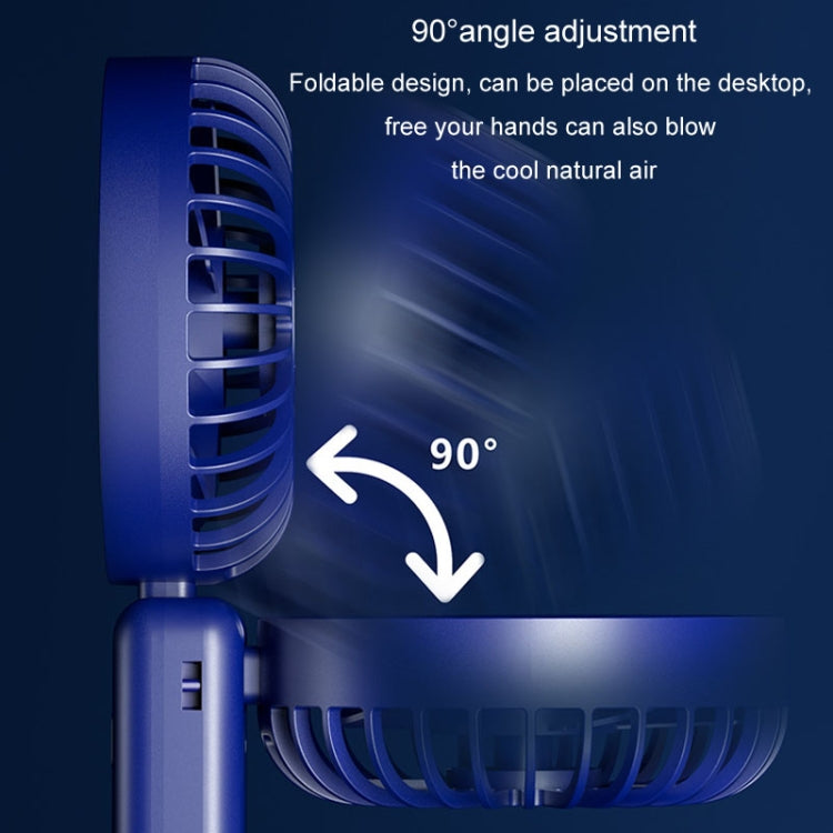 Ventilatore portatile pieghevole con display digitale USB