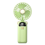 Ventilatore portatile USB pieghevole con display digitale
