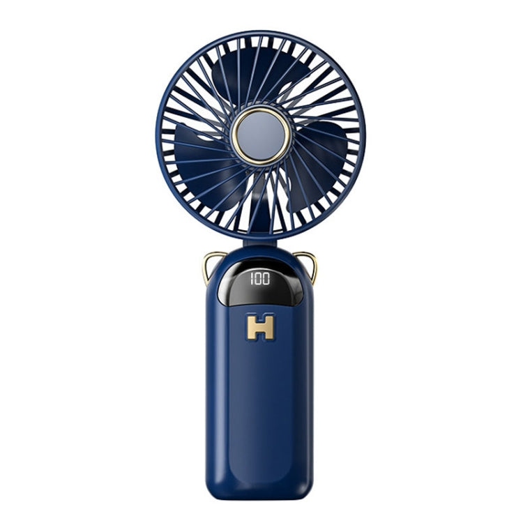 Ventilatore portatile USB pieghevole con display digitale