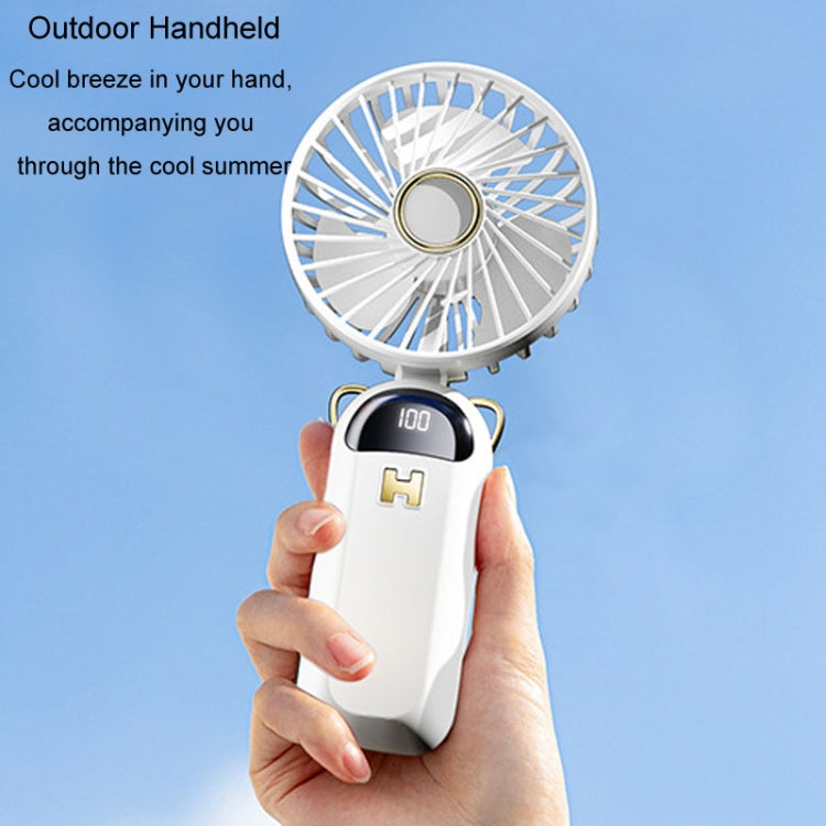 Ventilatore portatile USB pieghevole con display digitale