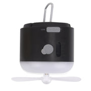 Tenda da campeggio esterna appesa alla luce ambientale con ventola per umidificazione a spruzzo magnetico