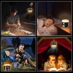 Lampada da campeggio con ventola e umidificatore spray
