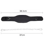 Cintura con pesi per trazioni e allenamento per la forza lombare. Cintura con pesi per estensione del braccio a doppia barra, Paste, Paste+70cm Iron Chain+2 Hooks, Metal Buckle, Metal Buckle+70cm Iron Chain+2 Hooks, Double Layer Paste                  ...