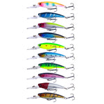 10 colori / set HENGJIA MI103 Diving Minnow Dummy Bait Biomimetic Lua Hard Lure, 9.5cm 7.2g