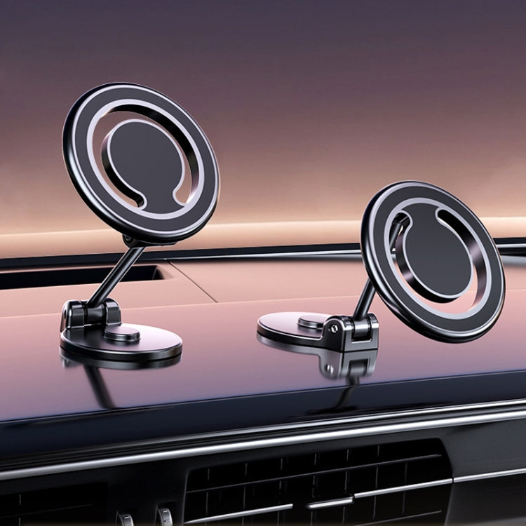 Supporto magnetico pieghevole per telefono da auto, girevole, supporto di navigazione adesivo per cruscotto, D33