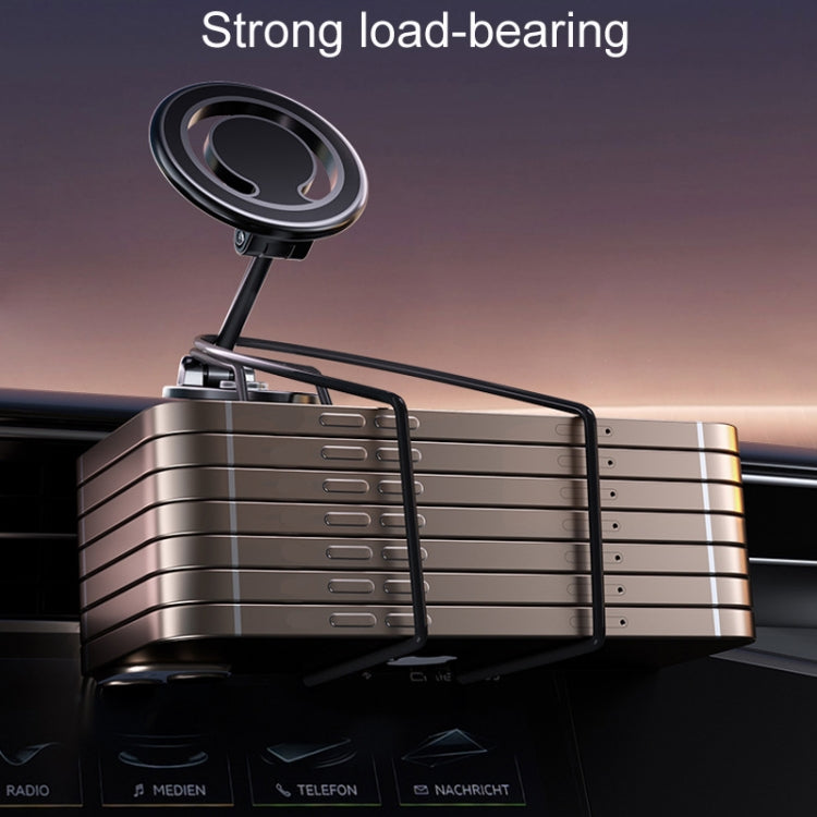 Supporto magnetico pieghevole per telefono da auto, girevole, supporto di navigazione adesivo per cruscotto, D33